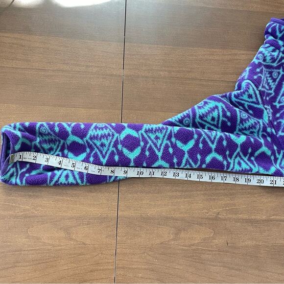 Patagonia | RARE Womens IKAT Blue Synchilla Snap-T Fleece Pullover Purple & Blue - Picture 7 of 10